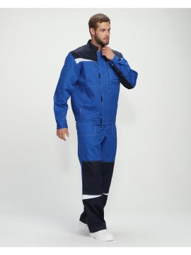 Костюм Строй-2 CH МВО (тк.Смесовая,280) п/к, васильковый/т.синий