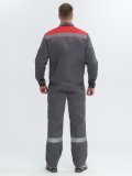 Костюм Лигор-2 СОП (тк.Смесовая,210) п/к, т.серый/красный