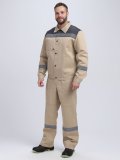 Костюм Лигор-2 СОП (тк.Смесовая,210) п/к, бежевый/т.серый