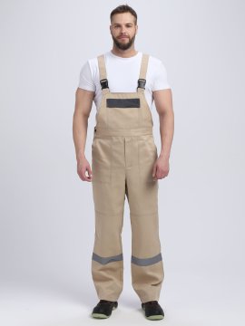 Костюм Лигор-2 СОП (тк.Смесовая,210) п/к, бежевый/т.серый