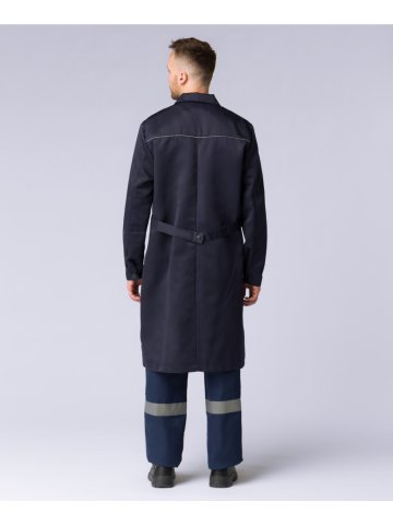 Халат мужской для ИТР (тк.Смесовая,210), т.синий