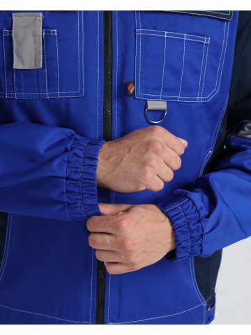 Костюм Вектрон-1 (тк.Смесовая,240) брюки, васильковый/т.синий/серый