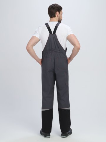 Костюм Строй-2 CH МВО (тк.Смесовая,280) п/к, т.серый/красный/черный