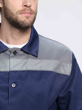 Костюм Лигор-2 СОП (тк.Смесовая,210) п/к, т.синий/серый