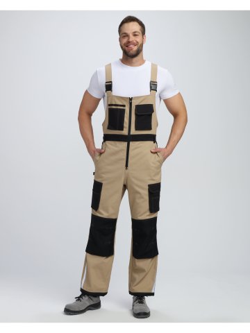 Полукомбинезон Милан CH (тк.Смесовая,260), бежевый/черный