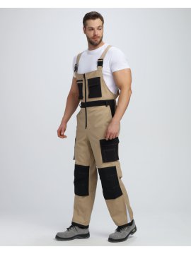 Полукомбинезон Милан CH (тк.Смесовая,260), бежевый/черный