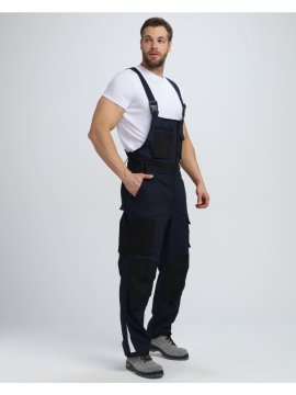 Полукомбинезон Милан CH (тк.Смесовая,260), т.синий/черный