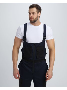 Полукомбинезон Милан CH (тк.Смесовая,260), т.синий/черный