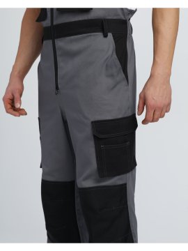 Полукомбинезон Милан CH (тк.Смесовая,260), т.серый/черный