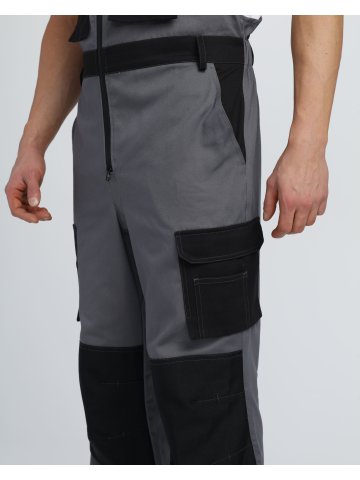 Полукомбинезон Милан CH (тк.Смесовая,260), т.серый/черный