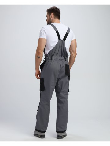 Полукомбинезон Милан NEW CH МВО (тк.Смесовая,270), т.серый/черный