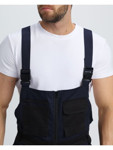 Полукомбинезон Милан NEW CH МВО (тк.Смесовая,270), т.синий/черный