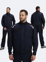 Куртка Милан NEW CH МВО (тк.Смесовая,270), т.синий/черный