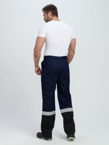 Костюм Виват-1 Премиум CH МВО (тк.Смесовая,240) брюки, т.синий/черный/васильковый