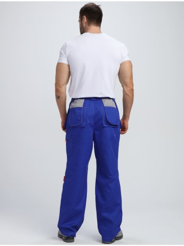 Костюм Союз-Профессионал-1 CH МВО (тк.Смесовая,240) брюки, васильковый/св.серый/оранжевый