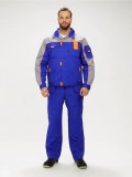 Костюм Союз-Профессионал-2 CH МВО (тк.Смесовая,240) п/к, васильковый/св.серый/оранжевый