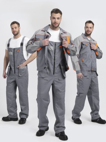 Костюм Союз-Профессионал-2 CH МВО (тк.Смесовая,240) п/к, серый/св.серый/оранжевый