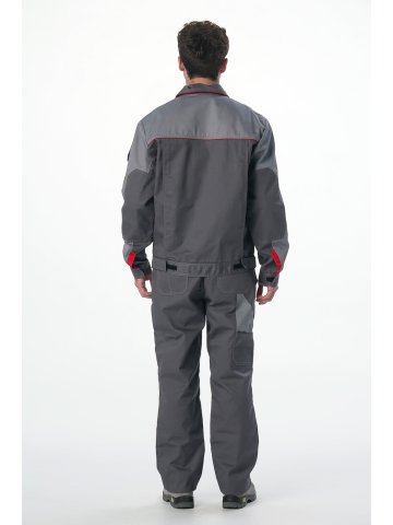 Костюм Союз-Профессионал-2 CH МВО (тк.Смесовая,240) п/к, т.серый/св.серый/красный