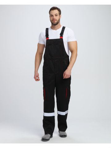 Костюм Нейч-2 СОП с капюшоном К. (тк.Смесовая,210) п/к, черный/красный