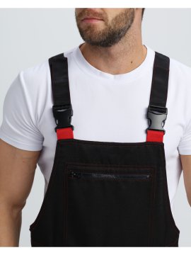 Костюм Нейч-2 СОП с капюшоном К. (тк.Смесовая,210) п/к, черный/красный