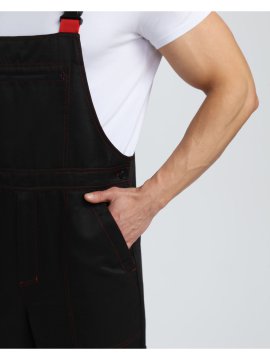 Костюм Нейч-2 СОП с капюшоном К. (тк.Смесовая,210) п/к, черный/красный