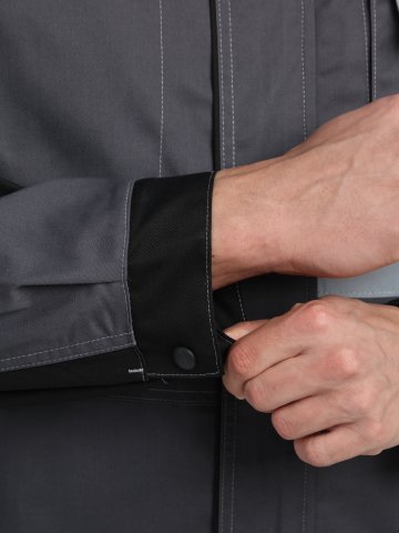 Костюм Виват-2 Премиум CH МВО (тк.Смесовая,240) п/к, т.серый/черный/св.серый