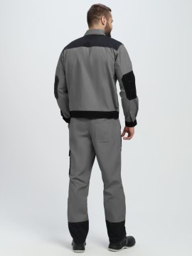 Костюм Вестгард-1 (тк.Канвас,260) брюки, т.серый/черный
