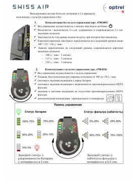 Блок подачи воздуха Optrel Swiss Air СИЗОД (с панелью управления)