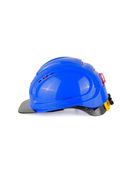 Каска защитная СОМЗ-80 Абсолют Престиж RAPID cиняя, cерый козырек