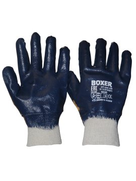 Перчатки BOXER с нитриловым покрытием, обливные, манжета, BXR1420