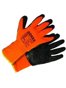 Перчатки BOXER трикотажные утепленные с латексным покрытием, BXR1620W