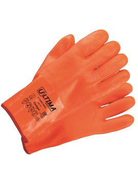 Перчатки ULTIMA FROST утепленные с ПВХ покрытием, удлиненная крага, ULT622W